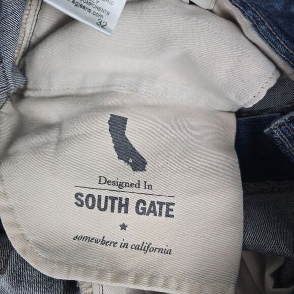 AG Adriano Goldschmied Men’s Blue Denim Jeans  Size 32 Slim Straight Fit 1783LED - Picture 10 of 11